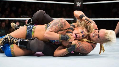 Jazzy Gabert and Kimberly Frankele in WWE: Mae Young Classic Women Tournament (2017)