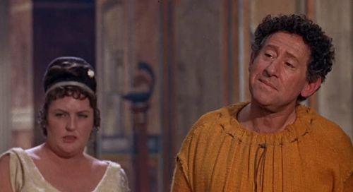 Jack Gilford and Janet Webb in A Funny Thing Happened on the Way to the Forum (1966)