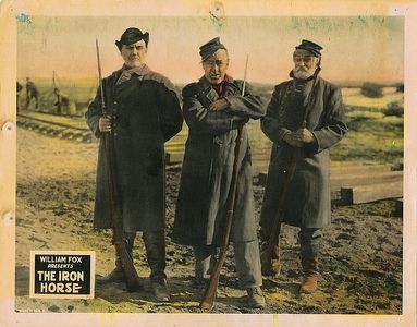 J. Farrell MacDonald, Francis Powers, and Jim Welch in The Iron Horse (1924)