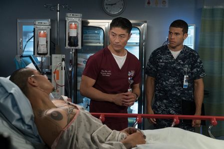 Brian Tee, Alex Hernandez, and Maynor Alvarado in Chicago Med (2015)