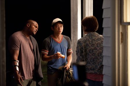 Irone Singleton, Lauren Cohan, and Steven Yeun in The Walking Dead (2010)