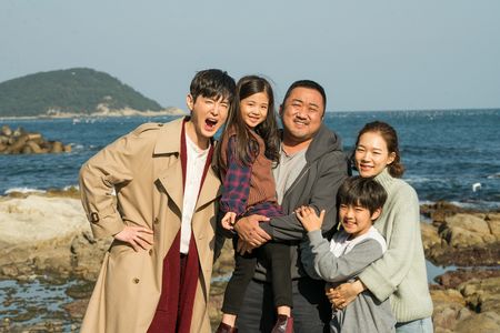 Ma Dong-seok, Kwon Yul, and Yeri Han in Champion (2018)