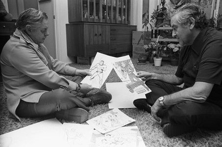 Jerry Siegel and Joe Shuster (creators of Superman character for the original comics)