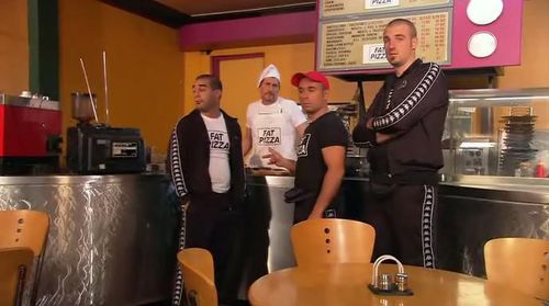 John Boxer, Paul Fenech, Paul Nakad, and Jabba in Fat Pizza (2003)