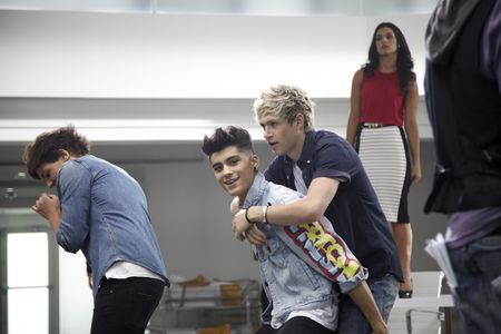 Zayn Malik, Niall Horan, and Louis Tomlinson in One Direction: This Is Us (2013)