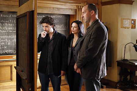 Tony Hale, David Krumholtz, and Navi Rawat in Numb3rs (2005)