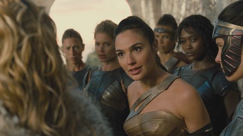 Connie Nielsen, Doutzen Kroes, Ann Wolfe, Gal Gadot, and Lisa Loven Kongsli in Wonder Woman (2017)