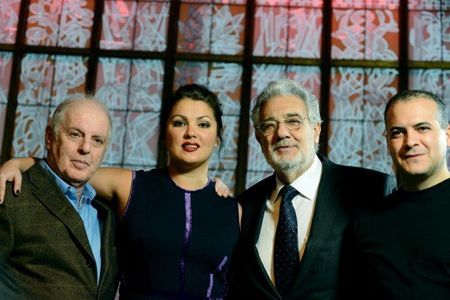 Plácido Domingo, Daniel Barenboim, Anna Netrebko, and Gaston Rivero in Il Trovatore (2014)