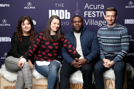 Stephanie Laing, Maribeth Monroe, Dave Hill, and Sam Richardson at an event for The IMDb Studio at Sundance (2015)