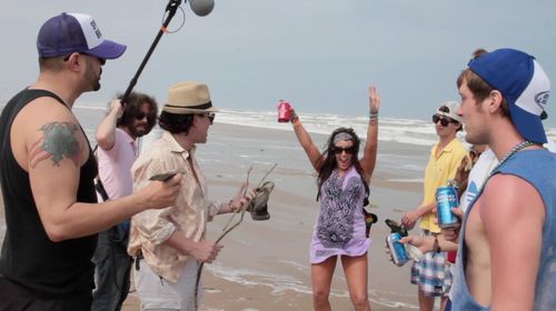 Luis and Chris seek out Spring Breakers to film for their smart phone app, Bikini Girls Behaving Badly.