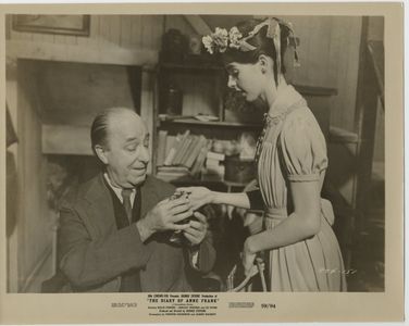 Millie Perkins and Ed Wynn in The Diary of Anne Frank (1959)