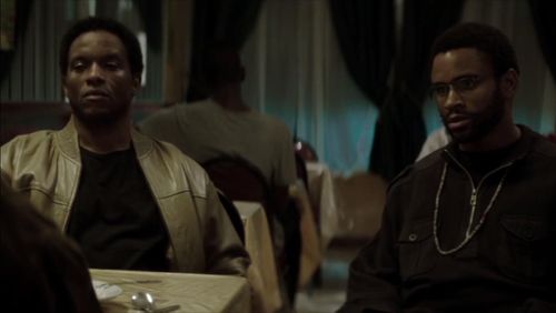 Nnamdi Asomugha and Luke Forbes in Crown Heights (2017)