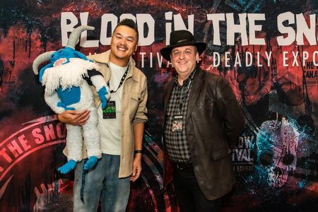 Sam Chou and Kelly Michael Stewart at the Blood In The Snow Film Festival