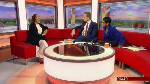 Farhat Ahmad, Naga Munchetty, and Dan Walker in Breakfast (2000)