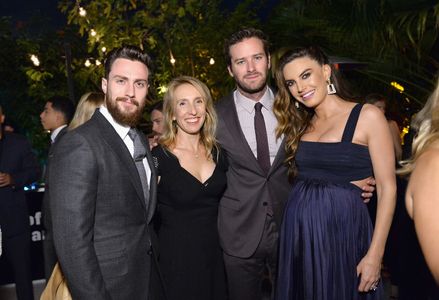 Sam Taylor-Johnson, Aaron Taylor-Johnson, Elizabeth Chambers, and Armie Hammer