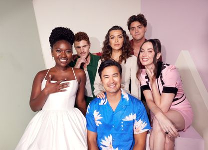 Jordan Rodrigues, Lisette Olivera, Jake Austin Walker, Zuri Reed, Lyndon Smith, and Antonio Cipriano at an event for Nat