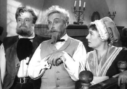 Erast Garin, Aleksey Konsovskiy, and Nina Zorskaya in Obyknovennoe chudo (1965)