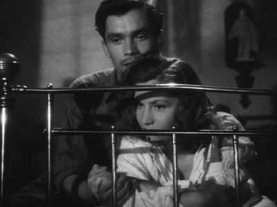 Barbro Kollberg and Birger Malmsten in It Rains on Our Love (1946)