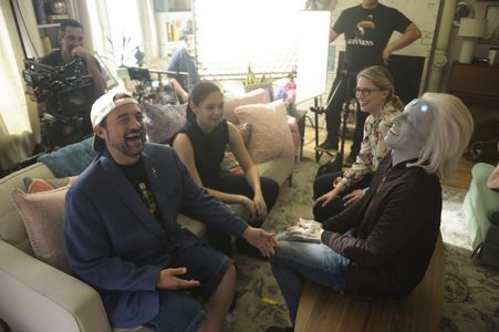 Kevin Smith, Jesse Rath, Melissa Benoist, and Nicole Maines in Supergirl (2015)