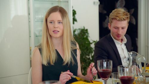 Sebastian Hiort af Ornäs and Rebecka Andersson in Poor Animals (2018)