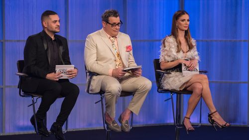 Isaac Mizrahi, Georgina Chapman, and Michael Costello in Project Runway All Stars (2012)