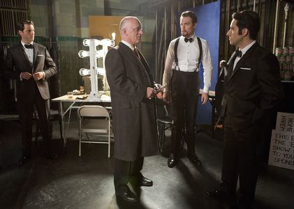 Donnie Kehr, John Lloyd Young, Erich Bergen, and Michael Lomenda in Jersey Boys (2014)