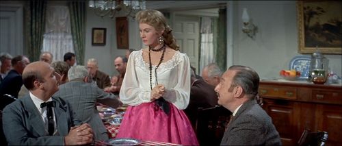 Virginia Mayo and Hal Taggart in The Proud Ones (1956)