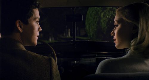 Sarah Gadon and Logan Lerman in Indignation (2016)