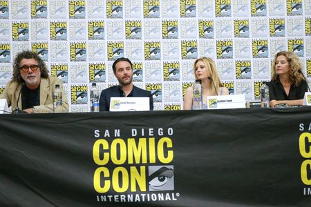 Nancy Travis, Jack Bender, Jack Huston, and Justine Lupe at an event for Mr. Mercedes (2017)