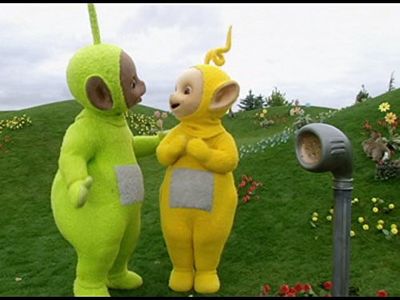 John Simmit and Nikky Smedley in Teletubbies (1997)