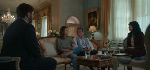 Still of Adam Silver, Keri Russell, Rufus Sewell and Ali Ahn in The Diplomat and Don't Call It a Kidnapping