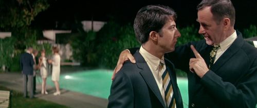 Dustin Hoffman and Walter Brooke in The Graduate (1967)