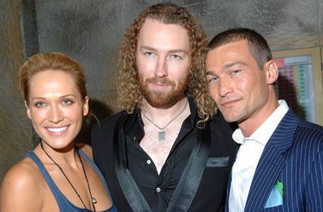 Erika Heynatz, Shane Abbess and Andy Whitfield at the Sydney premiere of Gabriel at Fox Studios