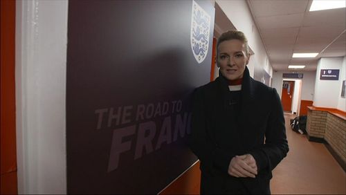 Gabby Logan in Women's International Football: World Cup 2019 Warm Up: England vs. Spain (2019)