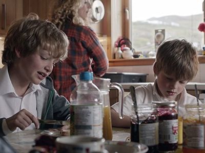 Reanne Farley, Jamie McQueen, and Lachlan McQuen in Shetland (2013)