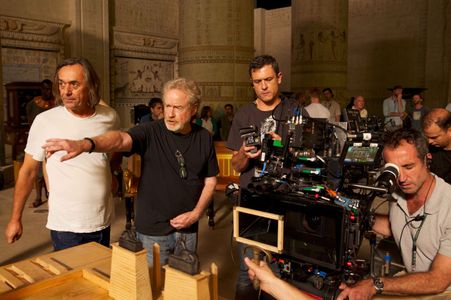 Ridley Scott and Dariusz Wolski in Exodus: Gods and Kings (2014)