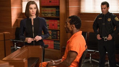 Julianna Margulies and Daniel J. Watts as Clayton Riggs - S7 Ep 13 