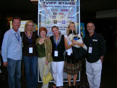 Having Fun at Temecula Valley International Film Festival: Dan and Deb Chinander, Anita Gillette, Lara Popyack, Cara Tow