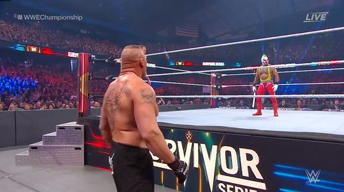 Rey Mysterio and Brock Lesnar in WWE Survivor Series (2019)