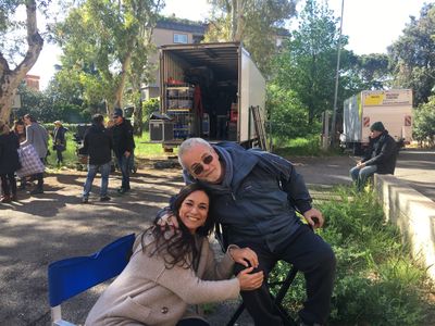 With Bobby Moresco shooting 'Bent' in Rome.