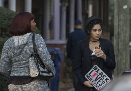 Queen Latifah and Brittany O'Grady in Star (2016)