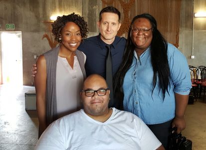 Hilary Ward, Curt Cornelius, Katrelle N. Kindred & Adam Tyree on the set of 