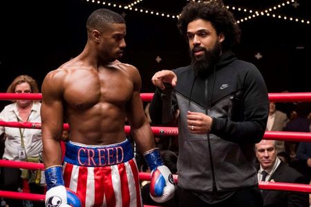 Michael B. Jordan and Steven Caple Jr. in Creed II (2018)