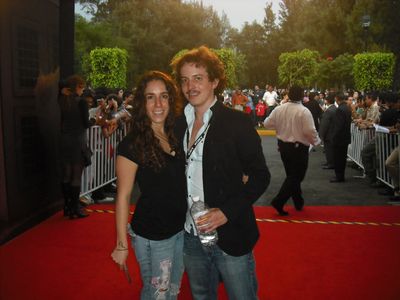 Isaac Ezban at the Morelia International Film Festival, presenting his short film EL SECRETO DE MARTÍN CORDIANI, with hi