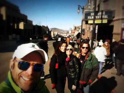 Directing Brett Harrelson, Rebecca Reaney and Sandra De Sousa in Park City, UT.