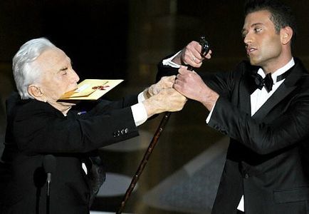 Hollywood legend Kirk Douglas and Omar Sharif Jr., 83rd Annual Academy Awards (2011)