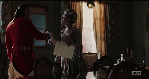 JJ Feild and Amy Gumenick in TURN: Washington's Spies (2014)