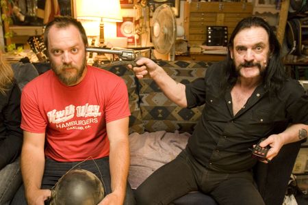 Greg Olliver with Lemmy Kilmister on the 