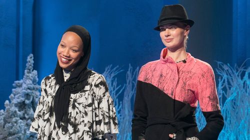 Ayana Ife and Sanita Andersone in Project Runway (2004)