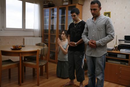 Julie Sokolowski, Karl Sarafidis, and Yassine Salime in Hadewijch (2009)